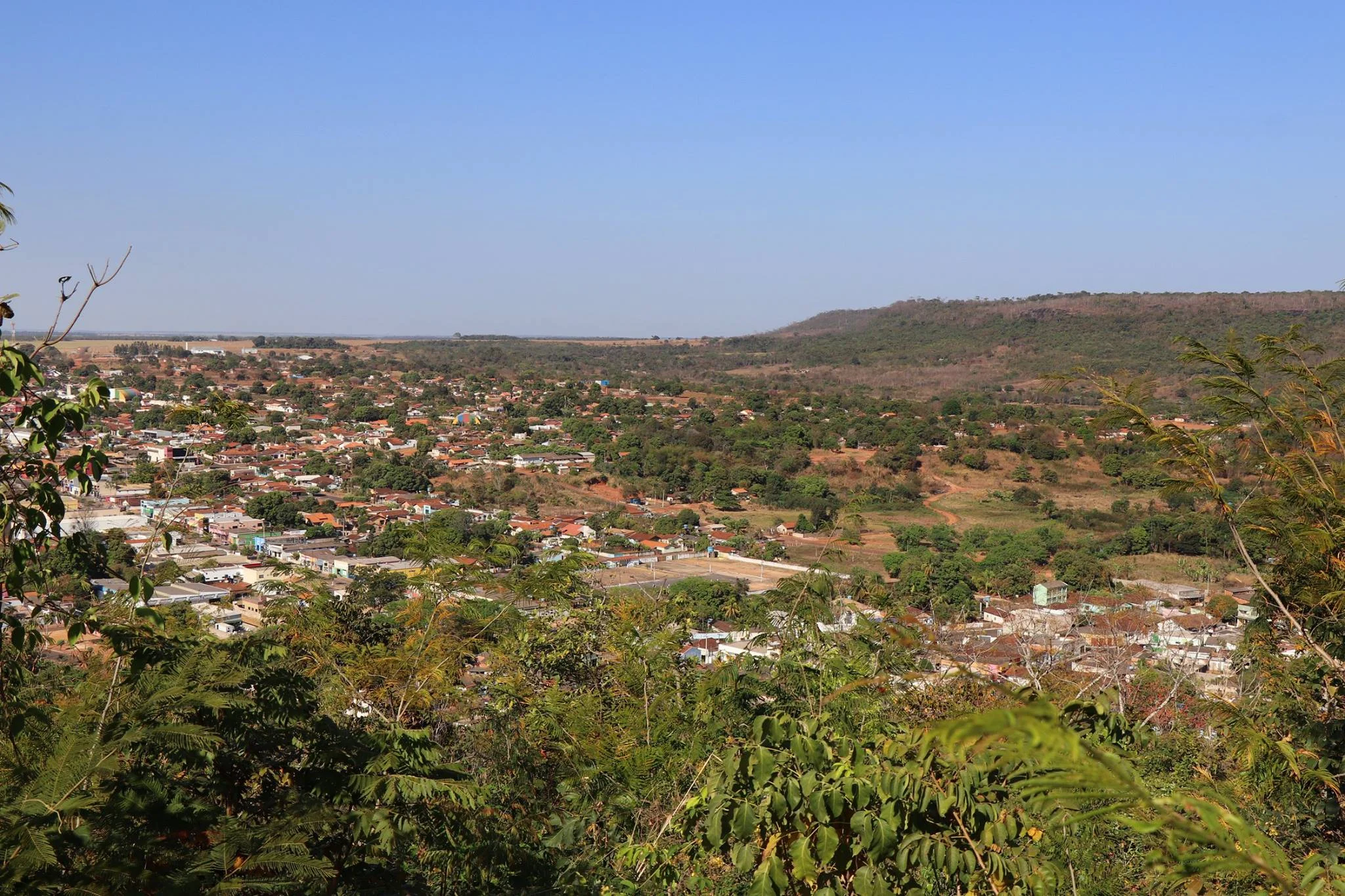 Vista da cidade, ao lado da Capelinha de Nossa Senhora Aparecida
